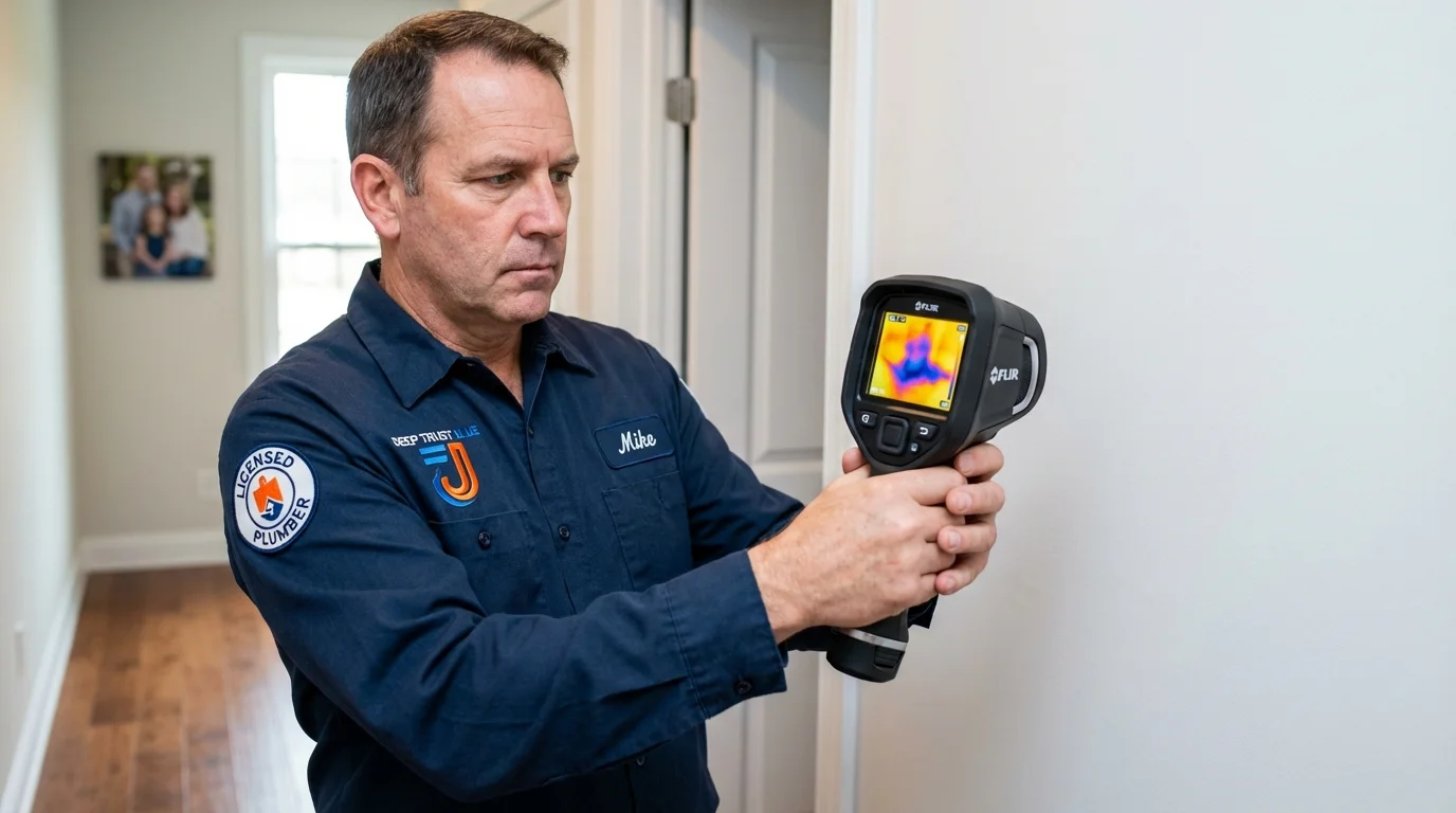 Thermal imaging leak detection by Johns Plumbing LLC in Turtle Creek